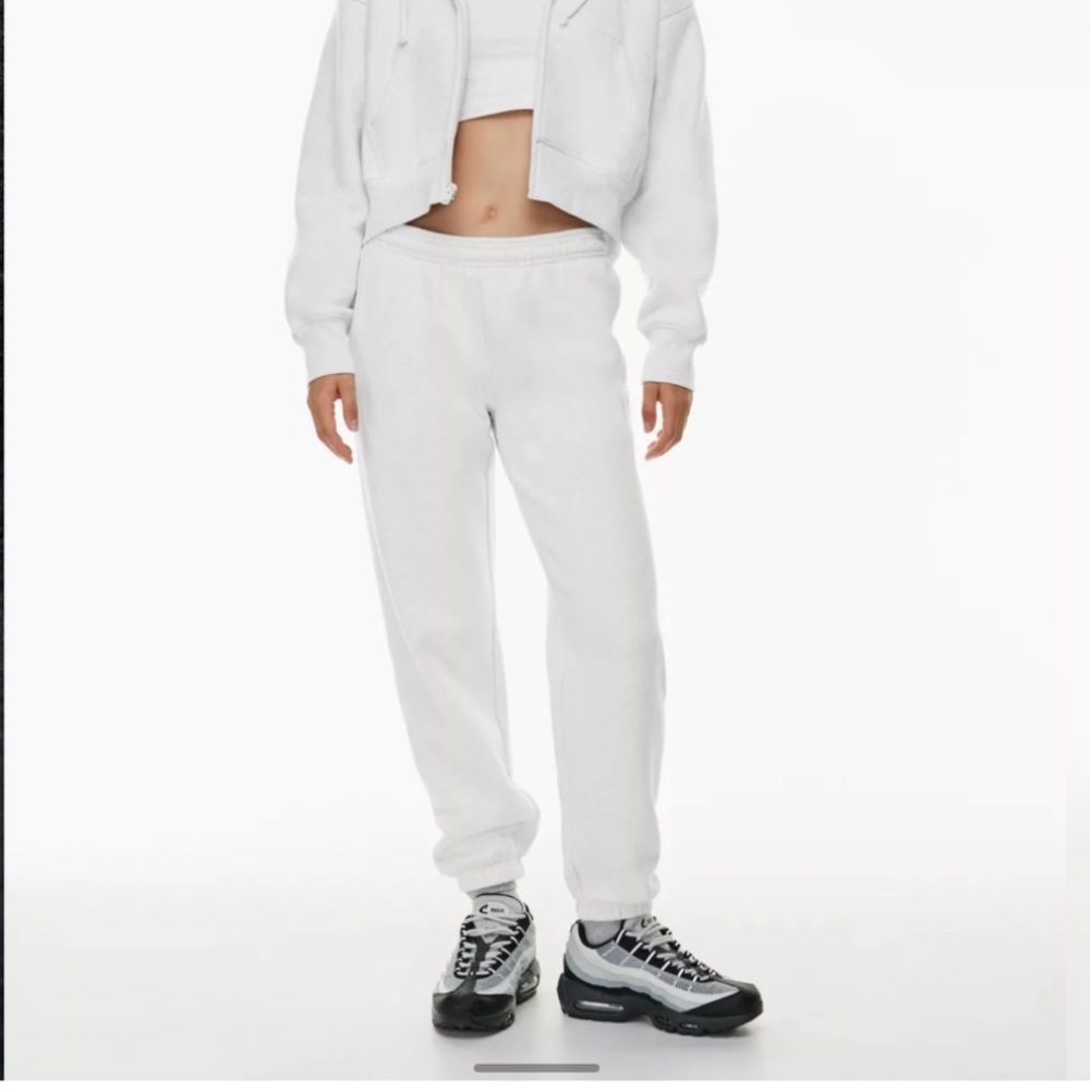 TNA White Fleece Joggers